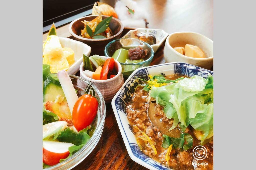 ゲストハウス+カフェわ　１日１組限定！ 築１００年の農家の古民家で宿泊体験、薪でお風呂沸かせます。焚き火もできます。 Kannami Exterior foto